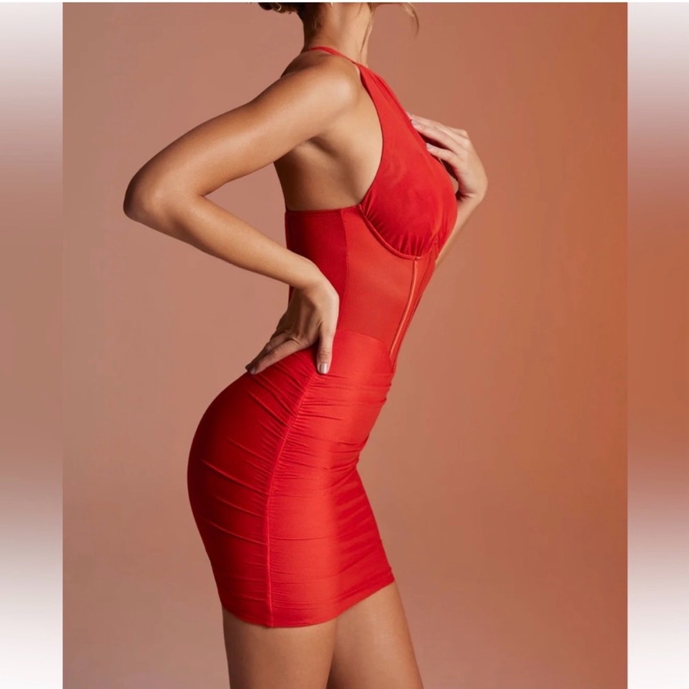Oh Polly Paradis red corset dress NWT - Picture 2 of 11